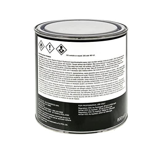 Raptor 4:1 Anti-Corrosive Epoxy Primer Kit Up4831 Gray 1L, 2 Piece Set #TOP3