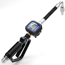 Air Operated Oil Control Valve Digital Meter Pneumatic Fuel Dispensing Nozzle Heavy Duty Oil Transfer Gun Controller 1/2BSP 70Bar 50GPM