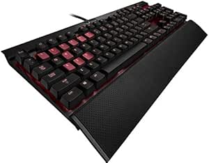 Corsair Gaming K70 Mechanical Gaming Keyboard, Backlit Red LED, Cherry MX Red (CH-9000069-NA)