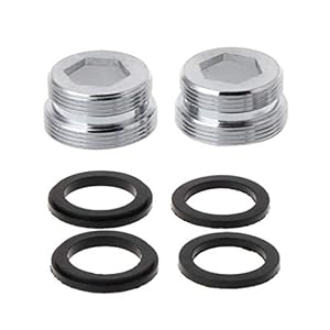 Zhiwenczw Doppelgewinde Wasserhahnadapter Set 2 Stück