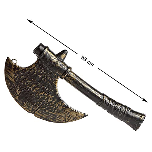 Atosa Wikinger Kampfaxt 38 cm mit silbernem Blatt