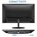Norcent 24 Inch Computer Frameless Monitor, 75Hz Full HD 1920 x 1080P IPS LED Display, HDMI VGA Port, 178 Degree Viewing Angle Blue Light Filter Function, 100x100mm VESA Mountable, MN24-H