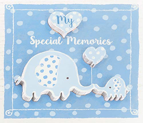 Mousehouse Gifts - Cajita de madera para recuerdos - Con elefantes - Azul - Imagen 5