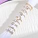 KISS WIFE Gold Stackable Moon Star Knuckle Rings Set for Women, Boho Dainty Lightweight Stacking Rings, Vintage Midi Rings Pack, Trendy Jewelry (2)