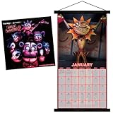 2025 Five Nights at Freddys Wall Calendar & Magnetic Frame