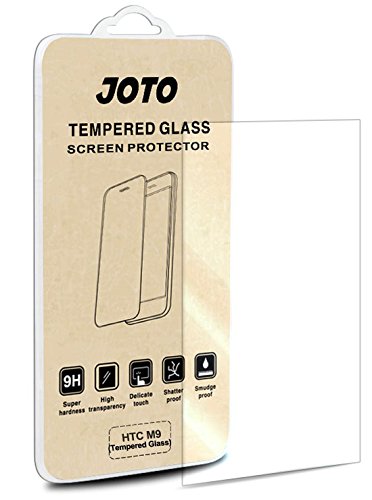 HTC One M9 Tempered Glass Screen Protector - JOTO HTC M9 0.33 mm Ballistic Glass Screen Protector Film Guard for New HTC one M9, anti oil and fingerprint, shatter proof, super transparence, HTC M9 Glass Protector (1 Pack)