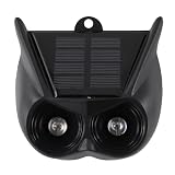 EasyByMall Allarme con sensore di movimento, repellente solare per animali, impermeabile, per esterni, con luce lampeggiante, per giardino, cortile, gatto, topo
