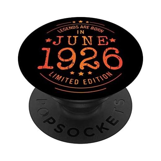 Cumpleaños Junio 1926 Edición Limitada Regalo Legend June PopSockets PopGrip Intercambiable