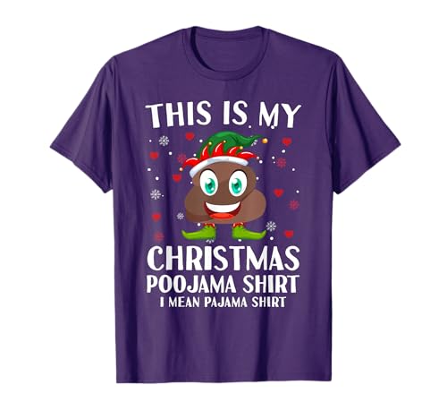 Elf Poop Pajama This Is My Christmas Poojama T-Shirt