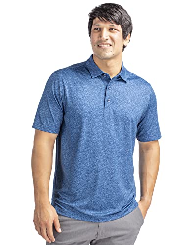 Cutter & Buck Mens Men's Pike Micro Floral Print Polo