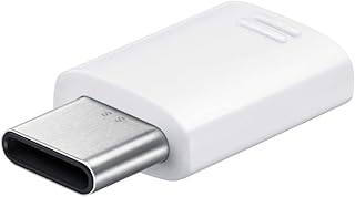 Mr. Gadget's Solutions Conector micro USB / adaptador micro USB a tipo C compatible con Samsung Galaxy y otros smartphones, tabletas u otros dispositivos USB-C, color blanco