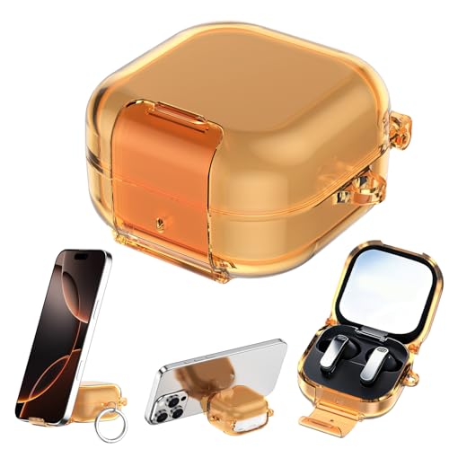 For �T���X�� Buds4/buds4Pro �C���z���p for �T���X�� Buds 4/buds 4Pro�Ή� �ϏՌ�PC�V�F���P�[�X �ی�X���[�u �����^�т��ȒP �� ���s�p�|�[�^�u�� �����I�ȕی� ���s�p�̏��^�y�ʃP�[�X (�I�����W)