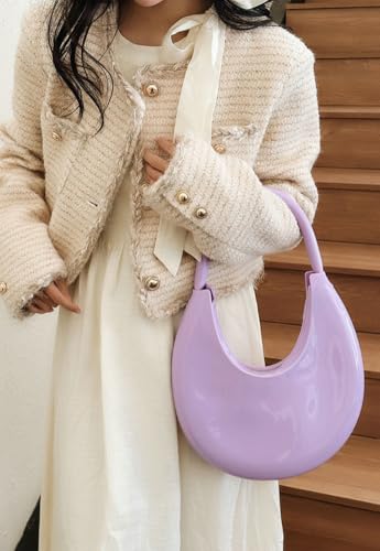 Jelly Clutch Purse For Women Crescent Shoulder Handbag Candy Color Moon Bag Evening Purse Top Handle Handbags For Prom3