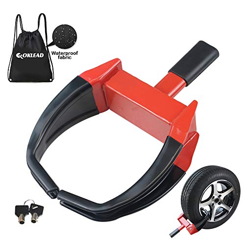 OKLEAD Security Wheel Clamp Lock - Anti Theft Camper Wheel Boot Tire Claw
