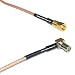 3 feet RG316 SMC Female to MS147 Angle Male RF Pigtail Coaxial Cable