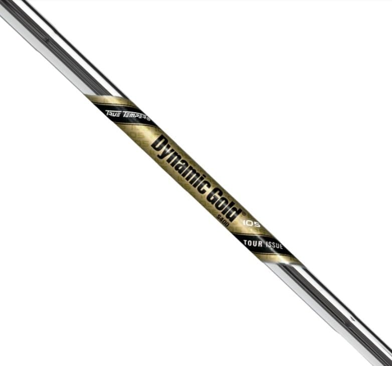 TRUE TEMPER Dynamic Gold 105 Tour Issue S400 Stiff Flex Iron Shafts - .355 Taper Tip (Choose Length)