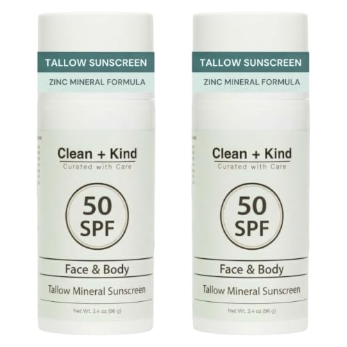 Clean + Kind Organic Beef Tallow Sunscreen 2 Pack