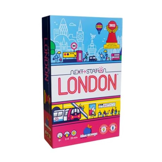 Blue Orange Games Next Station London Board Game - Family or Adult Strategy Flip and Write Game for 1 to 4 Players. Recommended for Ages 8 & Up.