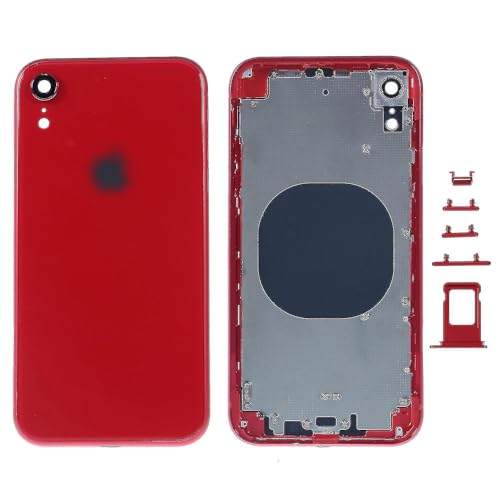 Chassis arriere iPhone XR vitre brisee resolu avec ce boitier rouge complet