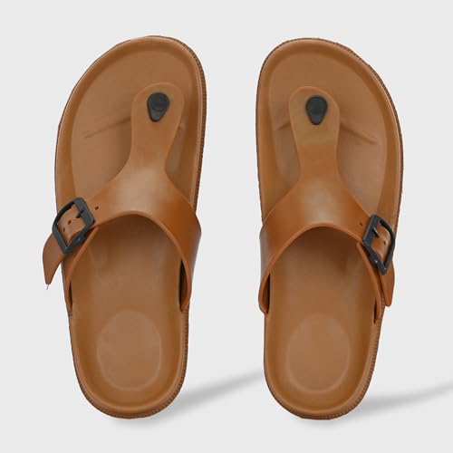 Image of Centrino Slides for Men | Comfortable & Stylish with Soft Insole | Trendy Design with Support Strap | Perfect for Spring Summer Traveling, Walking |Stylish & Everyday Flip Flops for Gents (7306)