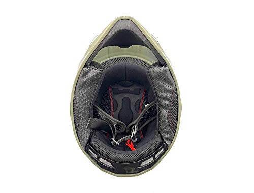 Mmg Helmet Dual Sport Off Road Motorcycle Dirt Bike Atv - Flipup Visor - Model 23 (Small, Green) #TOP6