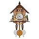 Mrisata Kuckucksuhr, Antik, Holz, Kuckuck, Vogelhaus, Wanduhr, Heimdekoration, Hängende Kuckucksuhr, Automatische Schaukel, Glocke, Pendel, Heimdekoration (CM010)