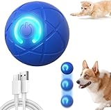 Interactive Dog Toy Ball for Small Dogs and Cats – 2025 Upgraded Rechargeable Automatic Rolling, Vibrating & Bouncing Ball – Motion-Activated Smart Toy for Puppies & Small Breeds