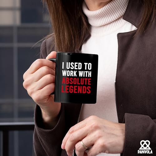 Image of Panvola I Used To Work With Absolute Legend Coworker Gifts Retirement New Job Goodbye Retired Colleague Ceramic Coffee Mug (11 oz, Black)