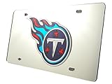 Rico Industries NFL Tennessee Titans Laser Inlaid Metal License Plate Tag