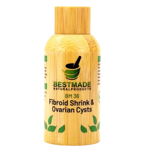 Fibroid Shrink & Ovarian Cysts BM36 - Helps Shrink Fibroids and Ovarian Cysts, Balance Estrogen Levels and Prevent Regrowth, Support for Menstrual Pain and Painful Intercourse, 30 mL Drops | Bestmade