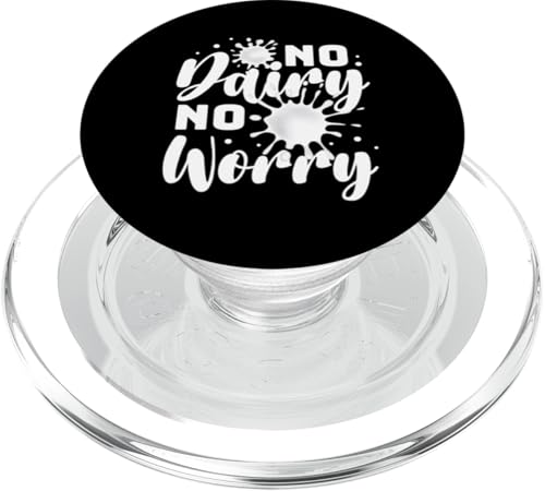 Sin lácteos No te preocupes Intolerancia a la leche Alergia alimentaria PopSockets PopGrip para MagSafe