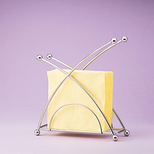 Stainless Steel Napkin Holder for Tables  Napkin Holders for Kitchen, Table Napkin Holders, Cocktail Napkin Holder, Modern Napkin Holder, Paper Napkins Holder, Chrome