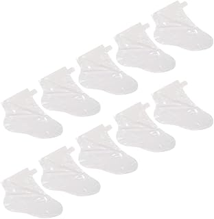 Beaupretty 50 capas terapêuticas para pés de banho, sacos de cera de beleza, capas para terapia de beleza, protetores de pés para pedicure, tratamento de cera de spa quente