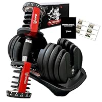 Amazon | 4WD 可変式ダンベル 24kg レッド 1個 【プロボディビルダー