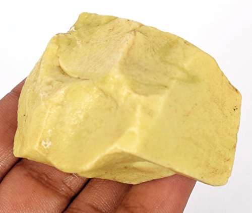64 X 48 mm Natural Yellow Serpentine Uncut Raw Rough 578.00 Ct Gemstone with Egl Certified J-7283