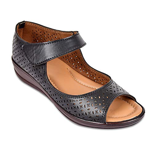 Image of SELBRO Womens Open toe Soft Dr Sandals With Extra Cushioned Padding