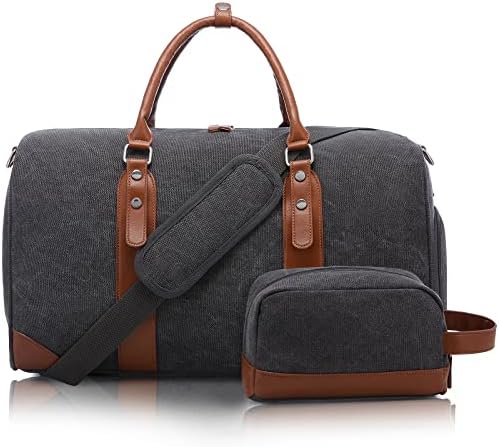 Weekender Bags for Women Sucipi Canvas Overnight Bag Large Travel Bags for Women Carry on Weekend Duffel Bag With Shoe Compartment, Toiletry Bag and Wet Pocket, Perfect for Travel/Flight/Daily Use/Birthday Gift(Black) 1 Weekender Bags for Women Sucipi Canvas Overnight Bag Large Travel Bags for Women Carry on Weekend Duffel Bag With Shoe Compartment, Toiletry Bag and Wet Pocket, Perfect for Travel/Flight/Daily Use/Birthday Gift(Black)