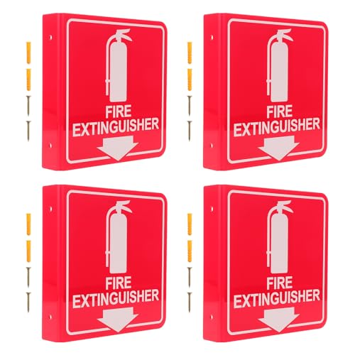 Autocollants d'extincteur en acrylique pour sécuriser les écoles