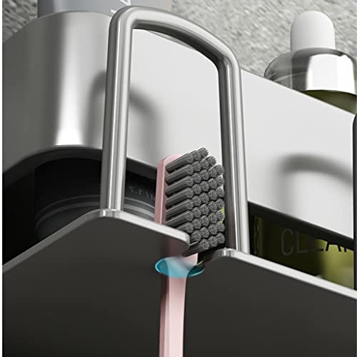 Estante de baño gris bronce XMING para solucionar la falta de espacio 4
