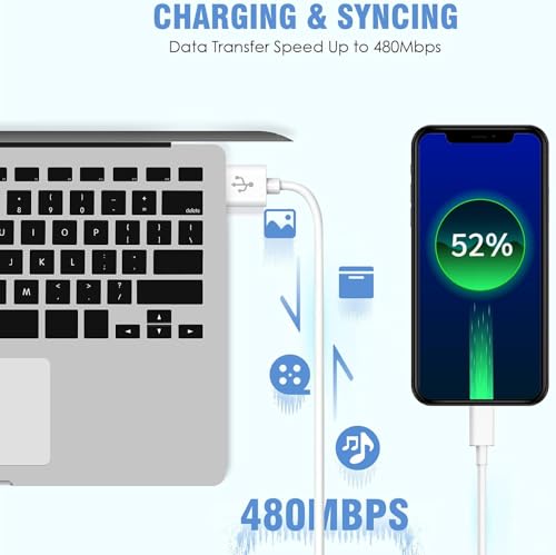 undefined iPhone Charger,2Pack 6FT USB Wall Charger Fast Charging USB Cable Charging Cube Travel Plug Block with 6Foot Fast Cuble Lightning Cable Cord for iPhone 14 13 12 11 Pro Max XS XR X 8 7 SE2022 iPad の商品画像 2