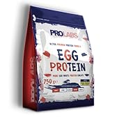 PROLABS EGG PROTEIN- Proteine in Polvere Isolate 100% Pure da Bianco d'Uovo non Denaturate con Bromelina Alta Digeribilità e Rapido Assorbimento Post Workout, Integratore da Albume 750g Crema/Vaniglia