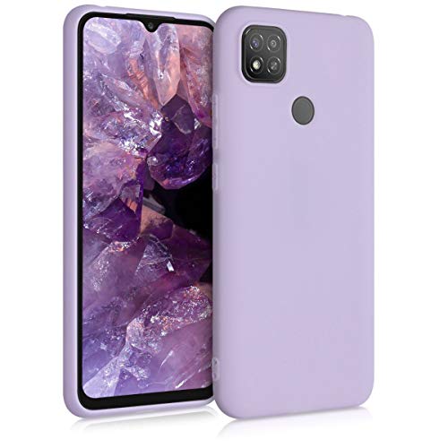 kwmobile Custodia Compatibile con Xiaomi Redmi 9C Cover - Back Case per Smartphone in Silicone TPU - Protezione Gommata - lavanda