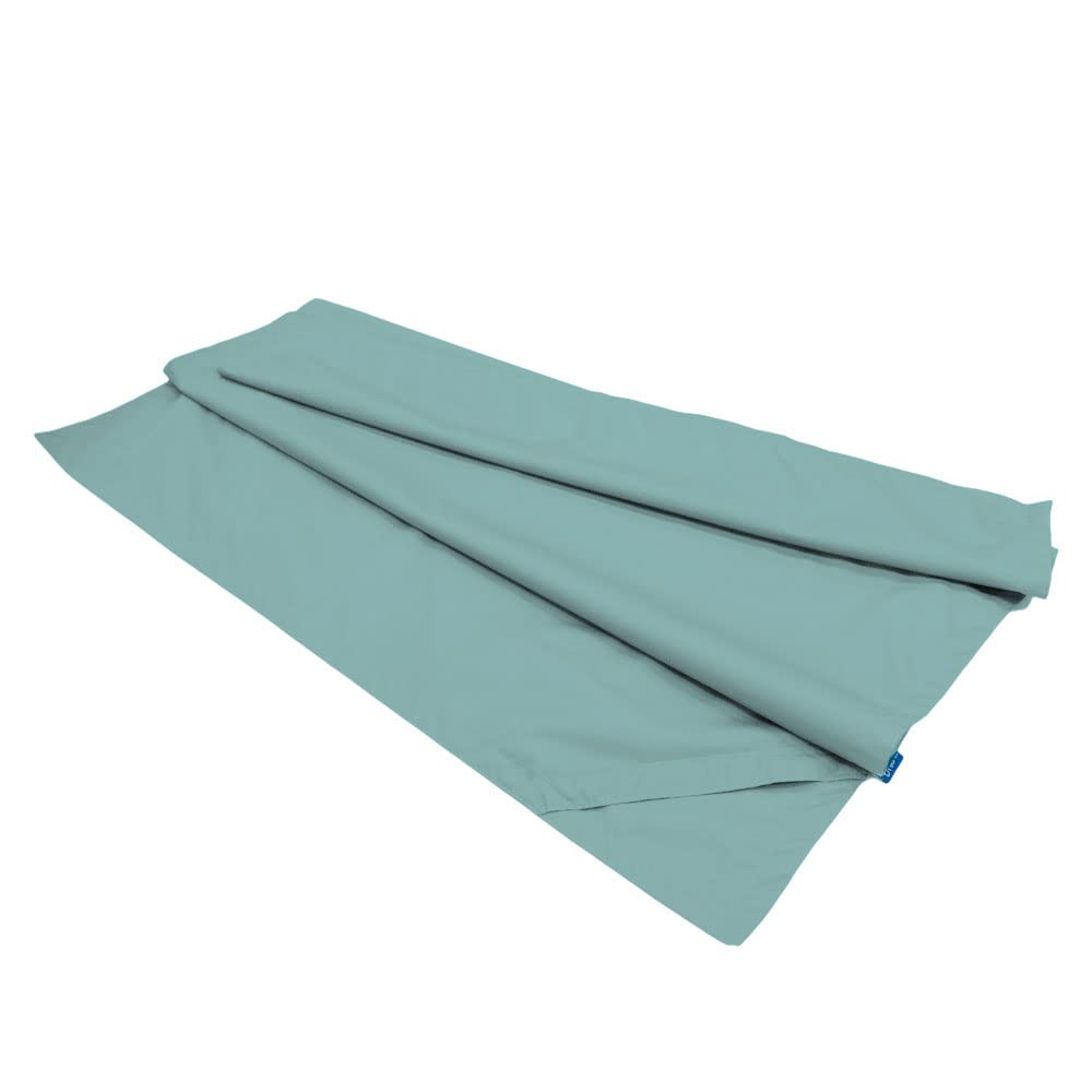 Bruni Fodera per pouf (verde menta) con fodera interna – Rivestimento per sacco a pelo rettangolare da 180 x 140 cm, XXL, per interni ed esterni, senza imbottitura