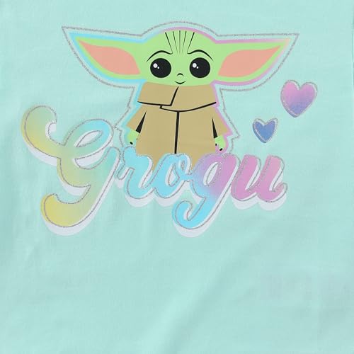 Image of STAR WARS Grogu Girls Short Sleeve T-Shirt and Bike Short Set for Toddler and Big Kids