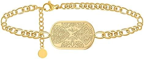 Burpada Dainty Bracelets for Women, 14K Gold Plated Womens Bracelets Charm Bracelets Jewelry Gifts for Women Girls Adjustable Chain Bracelets for Women Burpada Dainty Bracelets for Women, 14K Gold Plated Womens Bracelets Charm Bracelets Jewelry Gifts for Women Girls Adjustable Chain Bracelets for Women