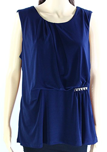 Calvin Klein Women's Sleeveless Top with Bar Hardware