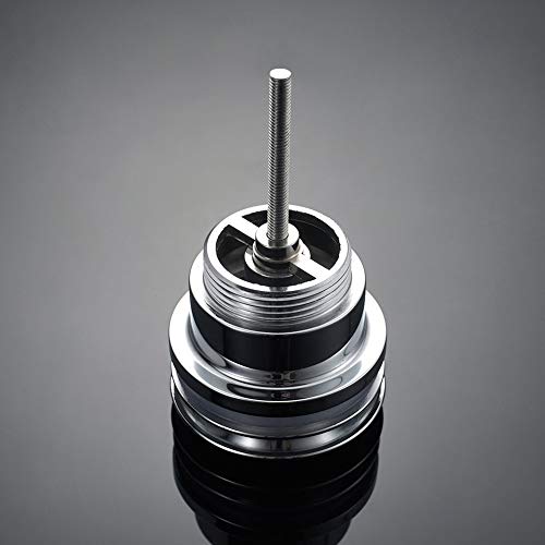 Ibergrif M20509, Universal Ablaufgarnitur Ventil für Waschbecken, mit Überlauf, Chrom, Silber