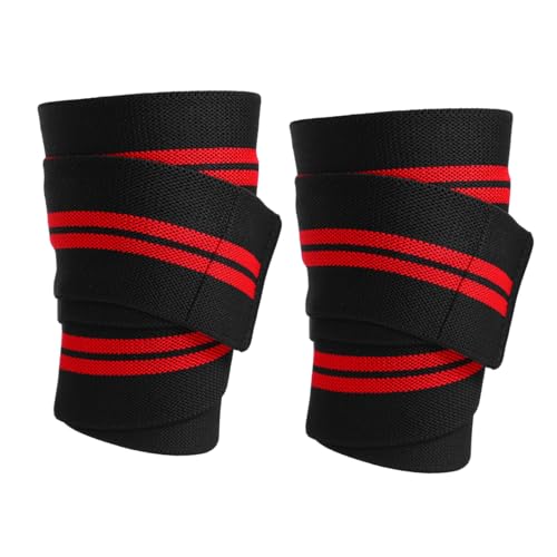 KOMBIUDA 2pcs Elbow Pads Elbow Brace Sports Elbowband Protective Elbow Cuff Knee Pads Elbow Pad Strap Arm Forearm Guard Knee Support Knee Bands Elbow Protective Band 80% Polyester Fiber Red