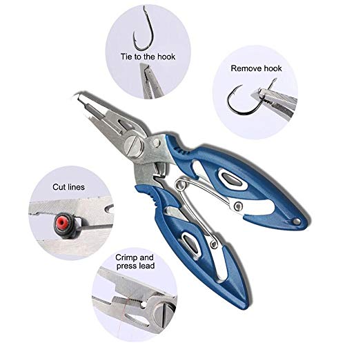 Kit de alicate de pesca, Romacci Alicate de pesca Luvas de fixação de lábios de peixe Alicate de pes