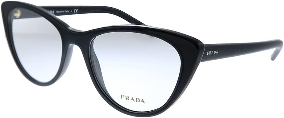 Prada Millennials PR 05XV 1AB1O1 Black Plastic Cat-Eye Eyeglasses 51mm